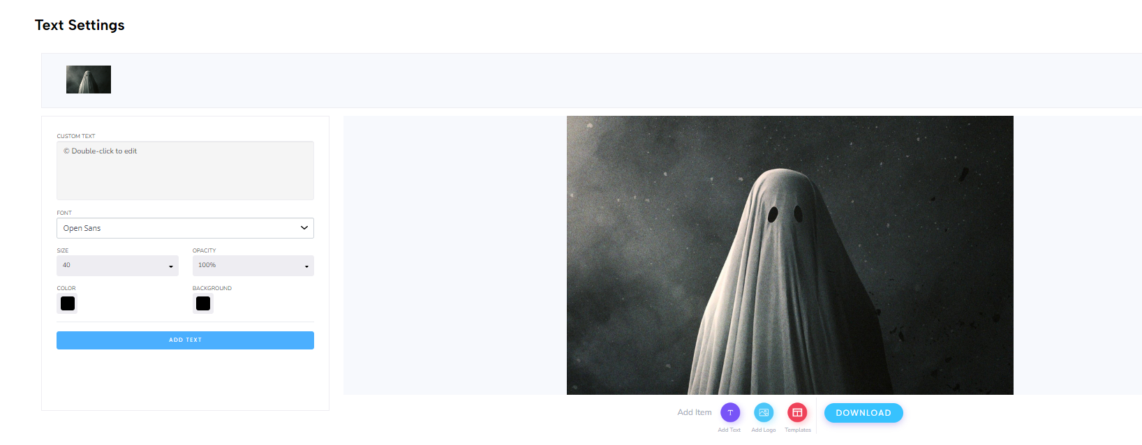 Add Text To a Ghost Photo for Free 2