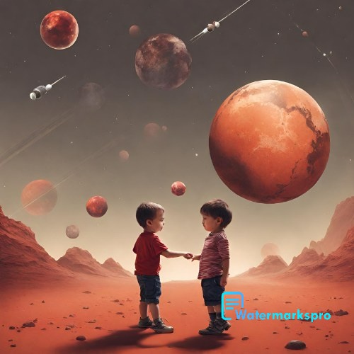 Boy Playing with mars