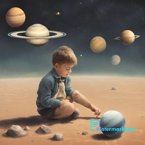 Boy Playing with saturn